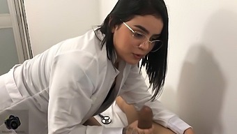 Spanish Teen With Big Ass Aids Patient'S Erection Issues In Hd