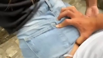 Young Couple Caught In Compromising Position At Popular Tourist Attraction - Dangerous Public Encounter