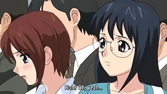 A Schoolgirl With A Cursed Bra Experiences A Hentai Gangbang On A Train