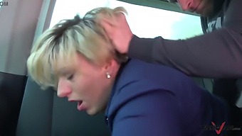 After Brief Discussion, A Dirty Woman Consents To Intense Sex In A Van