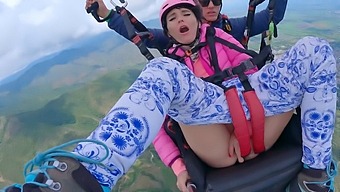 Experience The Thrill Of Paragliding And Squirting At 7,000 Feet