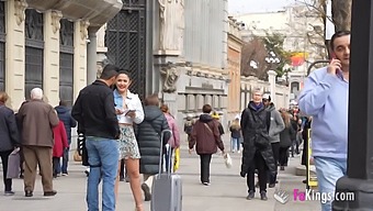 Nuria Millan, A Novice Babe, Enjoys Selecting Strangers On The Street For Intimate Encounters!