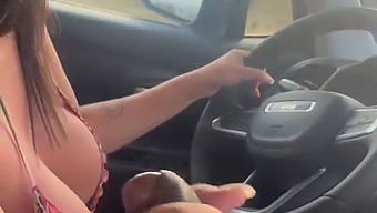 Oral Pleasure And Deepthroat On A Black Cock In Public