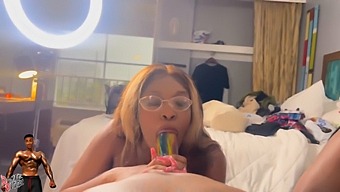 Two Mature Women Compete In A Wild Dick-Sucking Contest With Their Partners As Judges